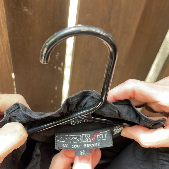 Black Vintage Cyrk it by Lou Cirkez cotton jumpsuit! SUPER COOL! Worn once! - Picture 4 of 6